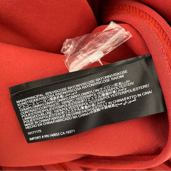 C/MEO Collective Fluidity Strapless Rust Brown Maxi Dress NWOTS Textured Medium - Picture 12 of 12